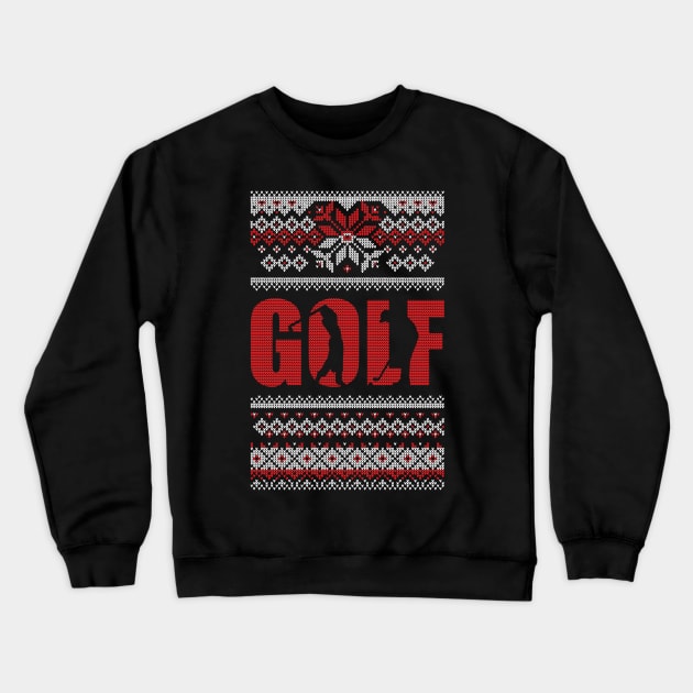 Golf Ugly Christmas Crewneck Sweatshirt by golf365